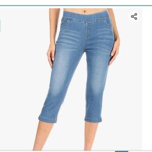 NEW Capri Jeans - Skinny crop denim jegging real pockets - Stretch pull on - NWT